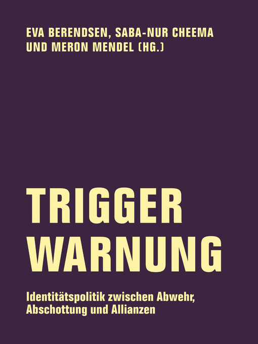 Cover image for Trigger Warnung